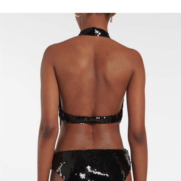 Alexandre Vauthier
sequin-design plunging-neck bodysuit - Picture 3 of 4